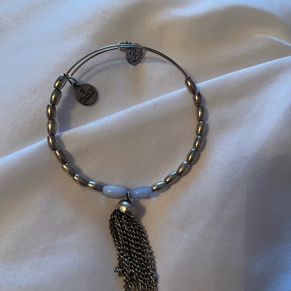 Set of two silver finish Alex and Ani bangles - Picture 2 of 3